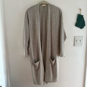 DONNI. Gray Textured Cardigan